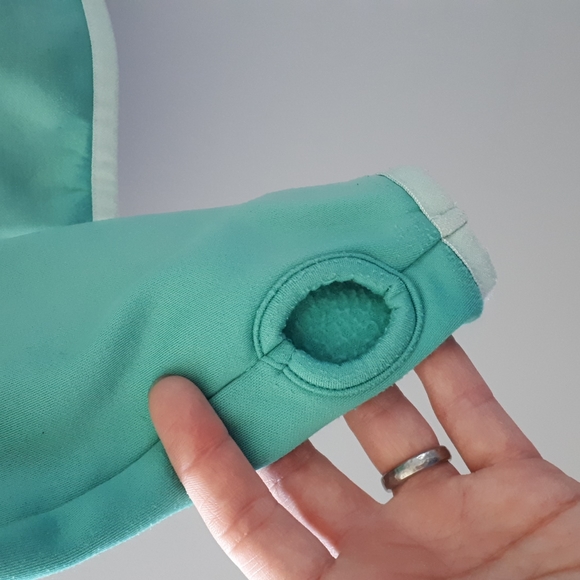 Fleecy minty green Merrell zip hoodie - Picture 3 of 6